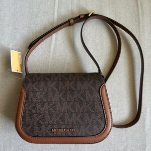 Michael Kors Lucie Saddle Crossbody Purse